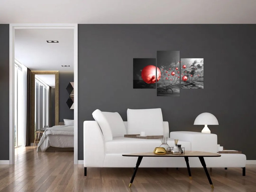Tabloul bilelor roșii (90x60 cm)