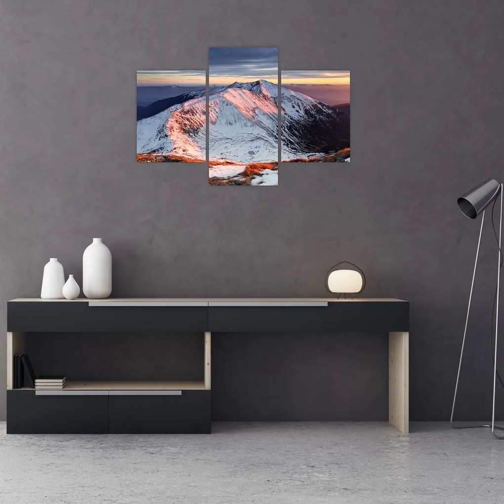 Tablou - Panoramă montană de iarnă II. (90x60 cm)