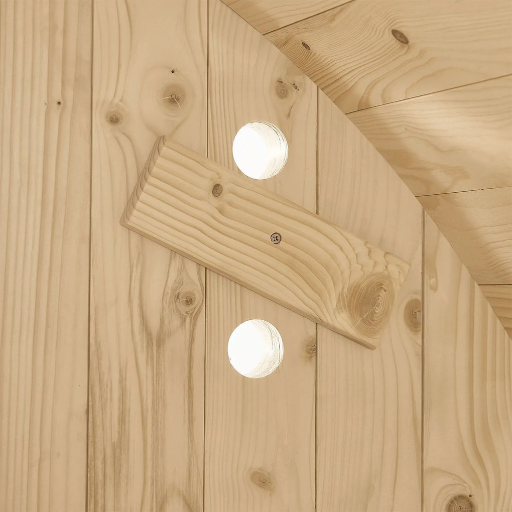 Vonkajšia sudová sauna Spitzbergen M dĺžka 120 cm priemer 190 cm (3,6 kW)