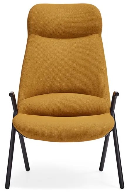 Fotoliu Teulat Dins, înălțime 114 cm, galben