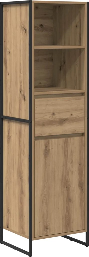 vidaXL Dulap pentru cărți Stejar artizanal 43 x 36 x 150.5 cm