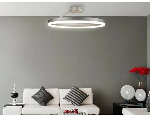 Lustră LED dimabilă aplicată LED/40W/230V 3000-6500K crom + telecomandă