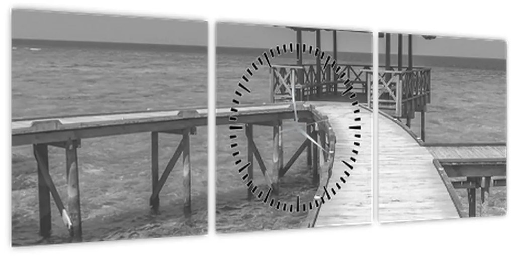 Tablou - Maldive (cu ceas) (90x30 cm)