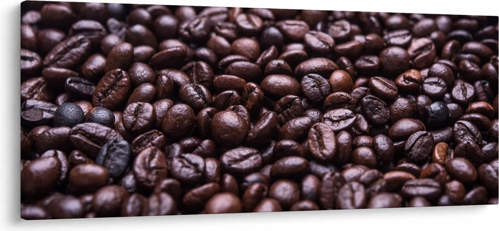 Tablou cu boabe de cafea (120x50 cm)