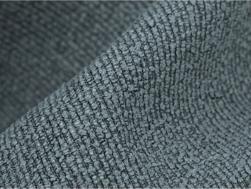 Canapea albastră cu tapițerie din țesătură bouclé 255 cm Aloha – Makamii