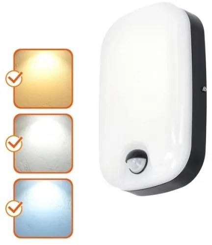 Aplică LED de exterior cu senzor BAVANO LED/15W/230V 3000/4000/5700K IP54