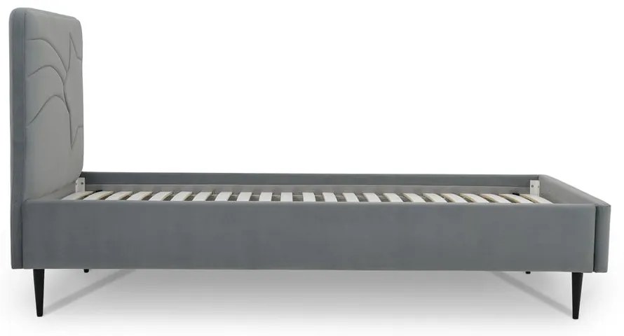 Pat pentru copii gri 90x200 cm Star – Scandic