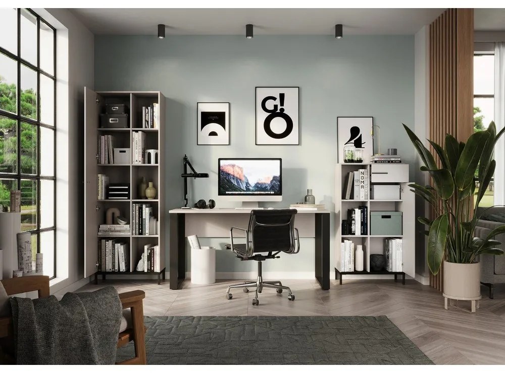 Bibliotecă crem 64x190x34 cm Rovigo – Germania