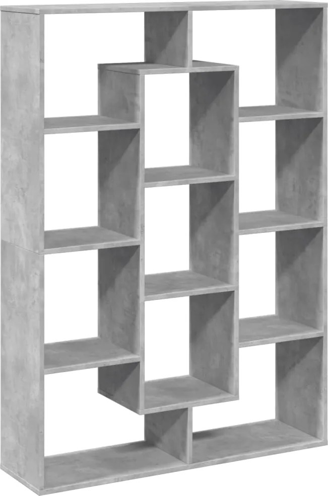 vidaXL Bibliotecă, gri beton, 102x29x143 cm, lemn prelucrat