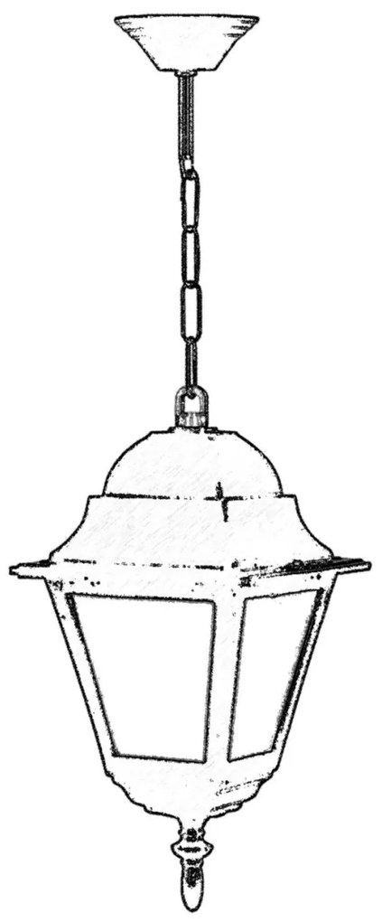 Lustra de exterior 68179 Alb 55x18 cm