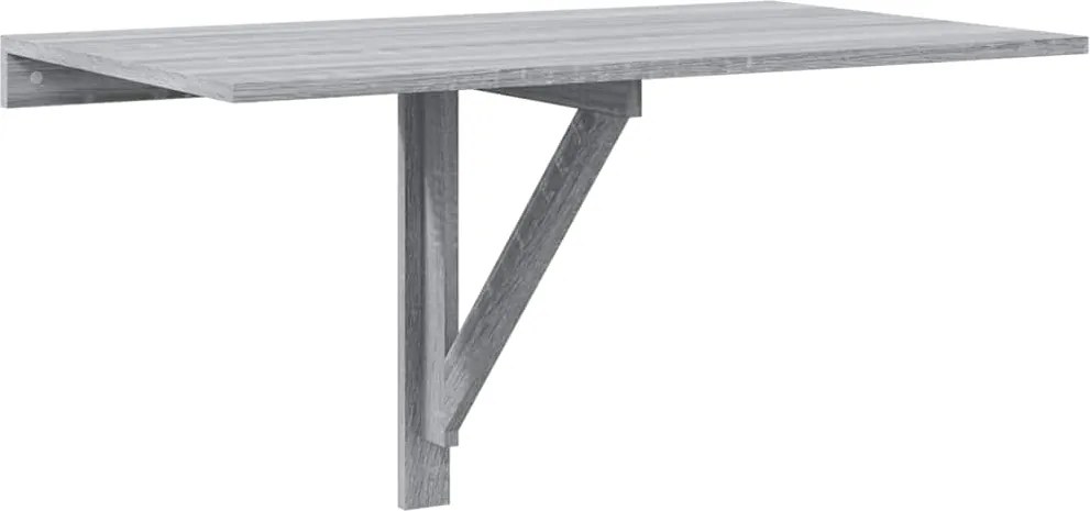 vidaXL Masă de perete pliantă gri sonoma 100x60x56 cm lemn compozit