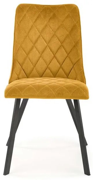 Scaun K450 velvet mustariu