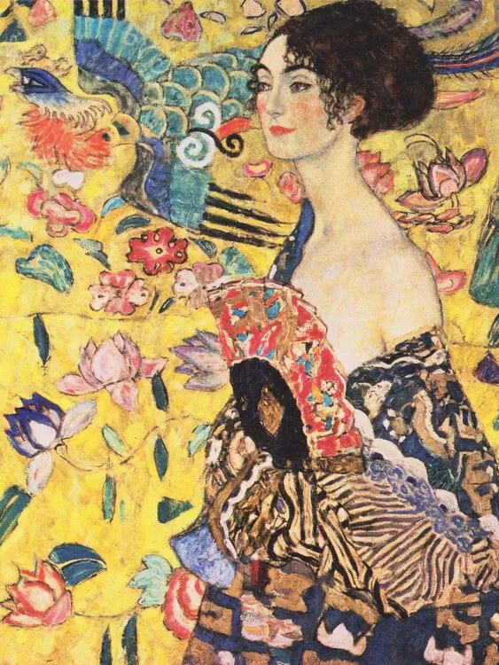 Reproducere Lady with a Fan (1918), Gustav Klimt