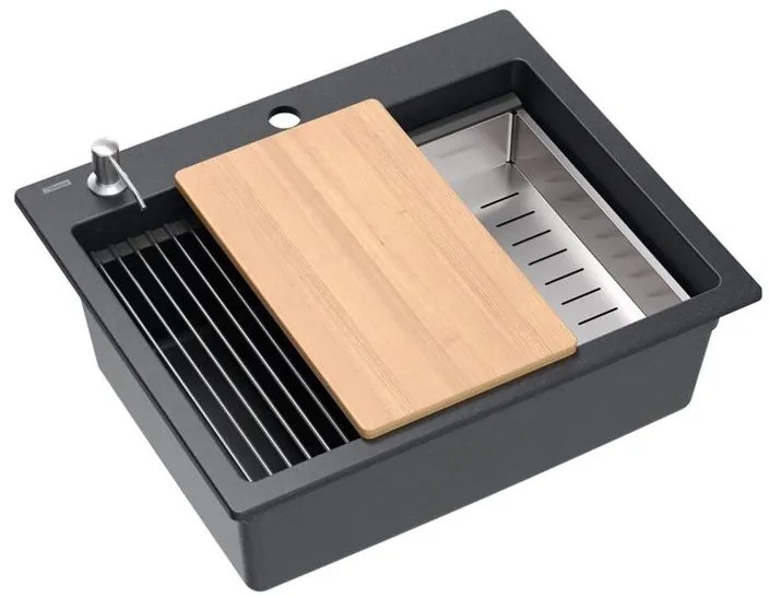Chiuveta din granit KURT 110 WORKSTATION Negru