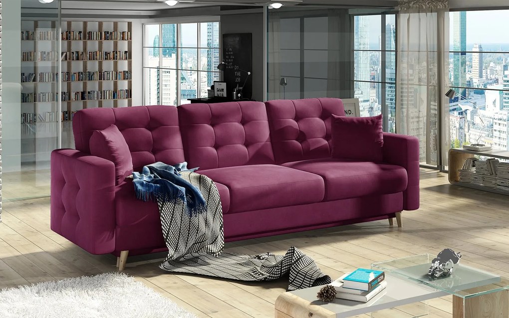 Canapea lemn masiv Asgard Personalizabilă, 233 × 92 × 93 cm - Soro 61
