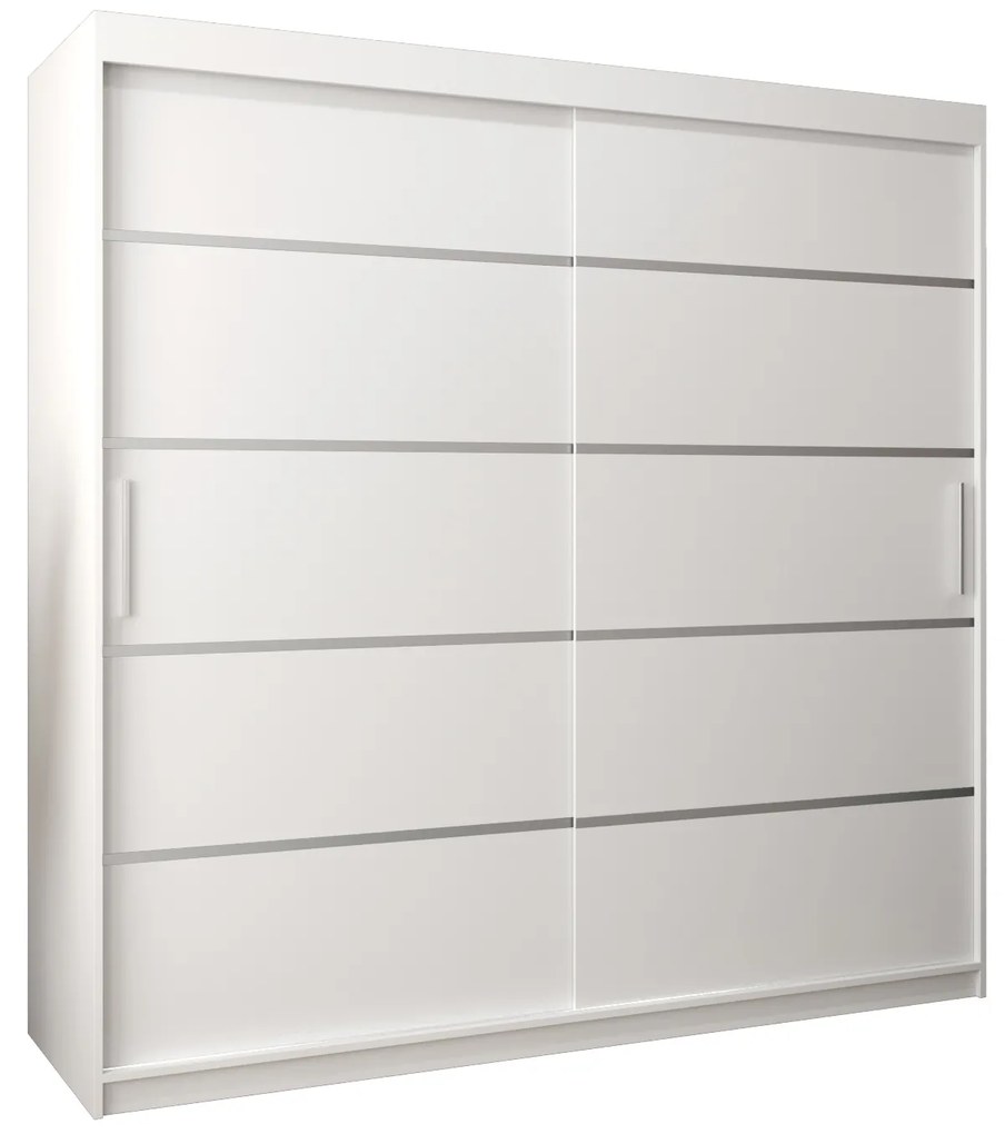 Dulap de haine 250 cm Verika 1 250 (alb). 1063746