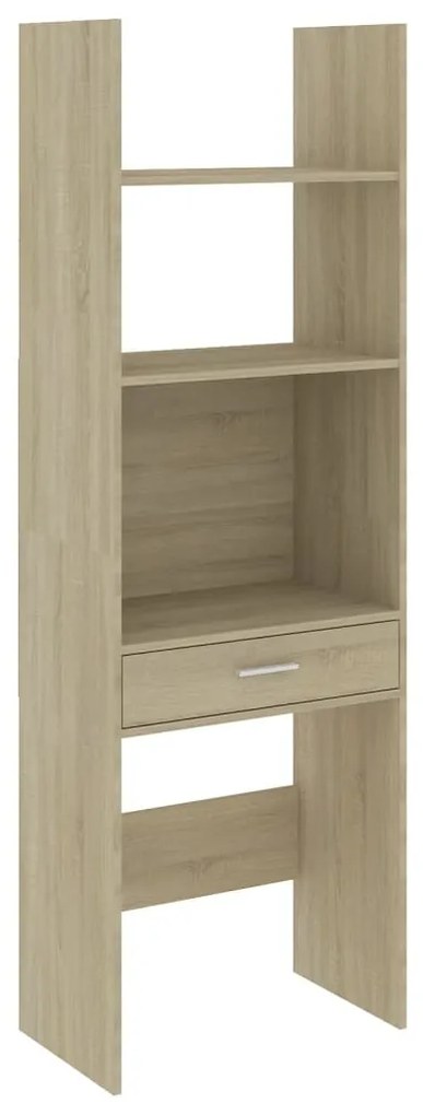 803428 vidaXL Bibliotecă, stejar sonoma, 60x35x180 cm, lemn prelucrat