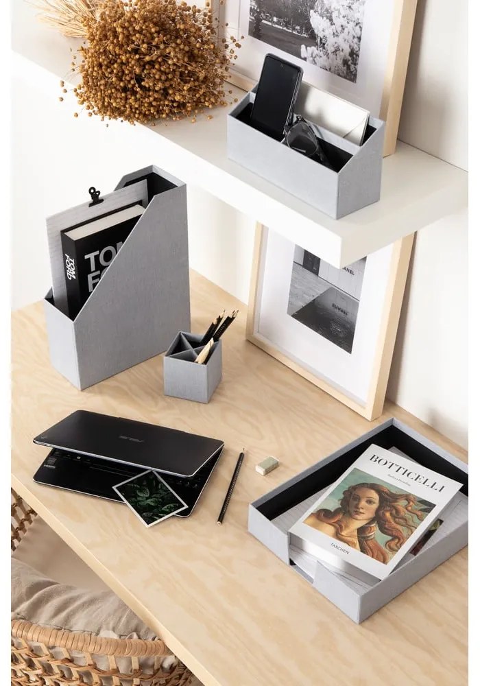 Organizatoare 4 buc. din carton Hugo Canvas Paper Laminate – Bigso