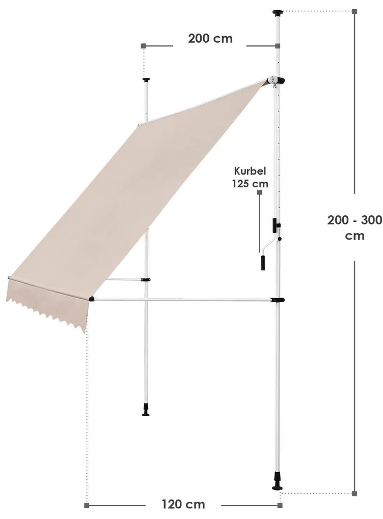 Copertinã "Kuweit" 200 x 120 cm bej