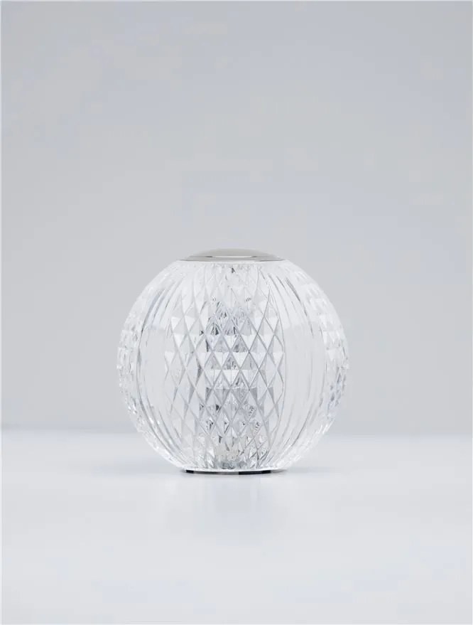 Lampa de masa LED design decorativ BRILLANTE crom