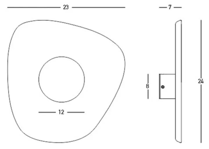 Aplica  23175 Zambelis LED, Gri, Grecia