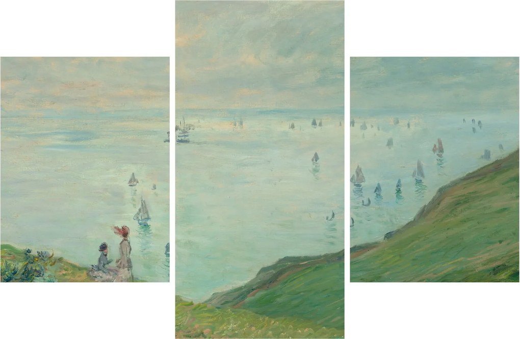 Tablou - Henri Fantin-Latour, Cliffs at Pourville, reproducere (90x60 cm)
