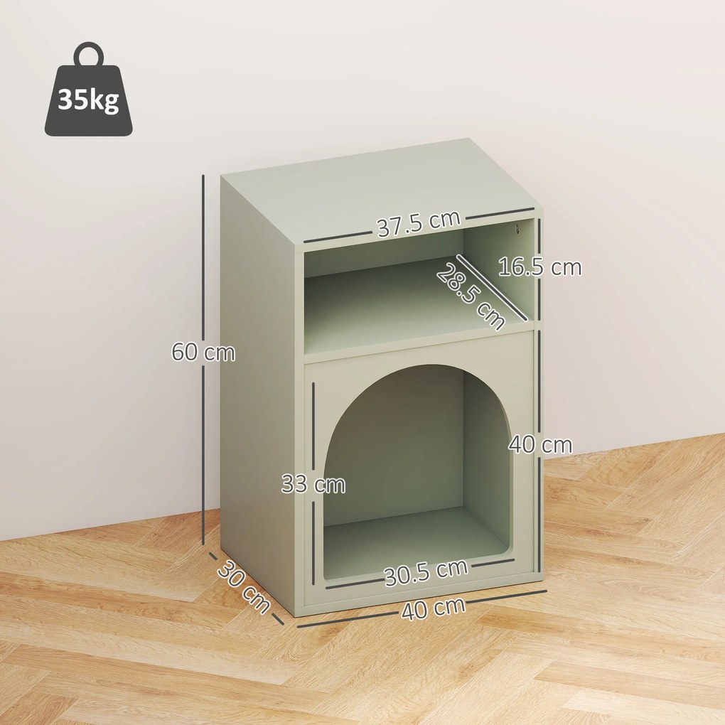 HOMCOM Lot de 2 mese de noapte, masă de noapte cu compartimente deschise, design aranjat, 40 x 30 x 60 cm, verde deschis | Aosom Romania