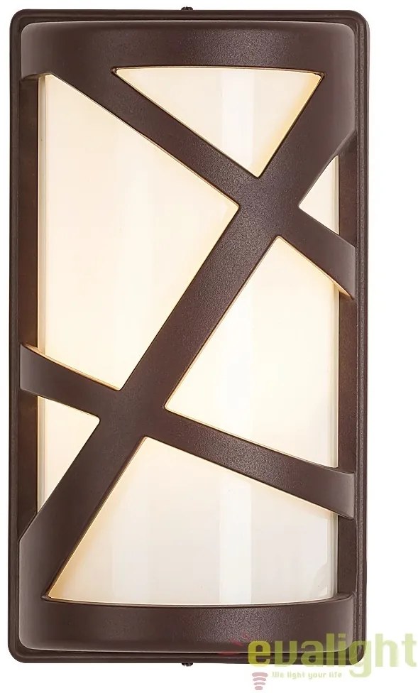 Aplica de perete cu protectie IP54 de exterior, finisaj maro, Durango 8766 RX