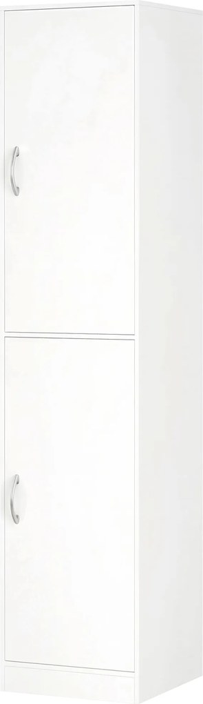 HOMCOM Bibliotecă Înaltă 180 cm, Raft Modern cu 5 Niveluri Reglabile, Mobilier Independent pentru Living, Dormitor, Birou, Alb | Aosom Romania