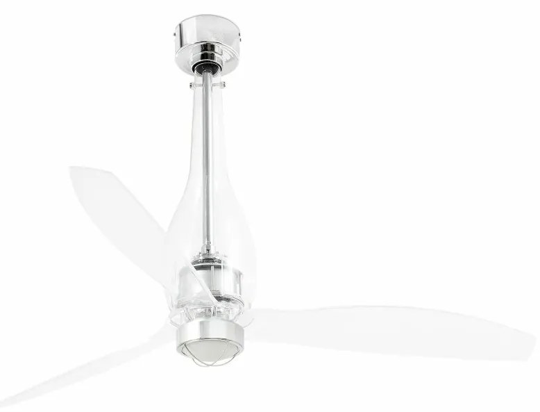 Lustra cu Ventilator si telecomanda ETERFAN M LED transparent