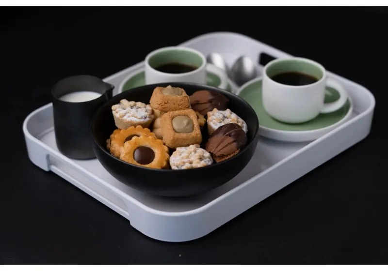 Tava pentru servit Trebonn Pile S 1723122, 31x24.5 cm, Melamina, Coral