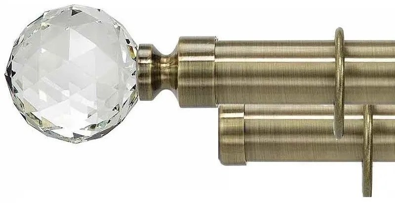 Galerie dubla - KULA CRISTAL - 35/25 - AUR ANTIC (Alege marime: 360 cm)