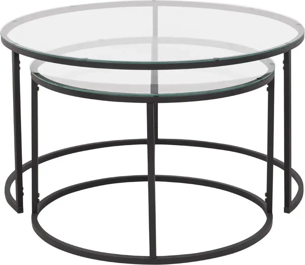 Set masuta de cafea sticla,Seria 710,Homs, 2 buc,0025