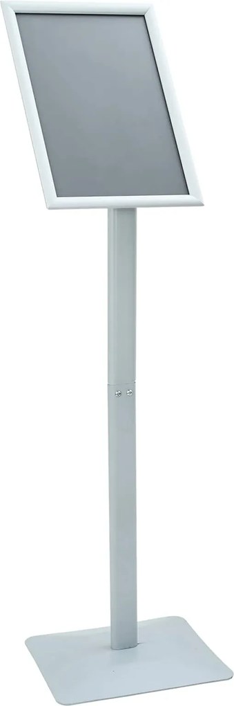 vidaXL Suport poster tip pedestal Argintiu 32 x 27 x 119 cm Fontă