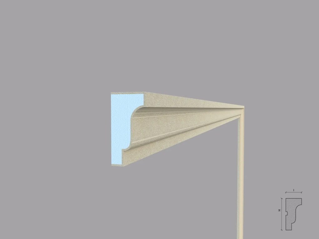 Ancadrament fereastra exterior FP131 dimensiuni 80x40x2000mm