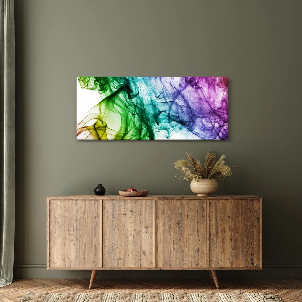 Tablou - fum colorat (120x50 cm)