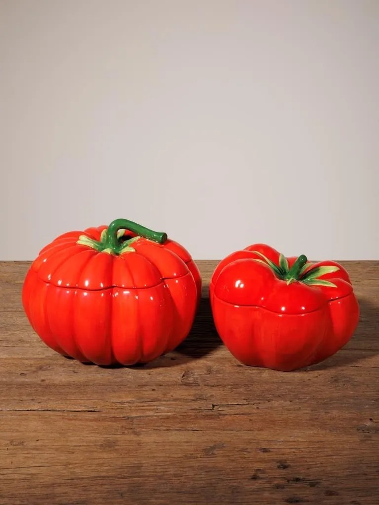 Bol de supa, cu capac, din ceramica, D19cm, Tomato