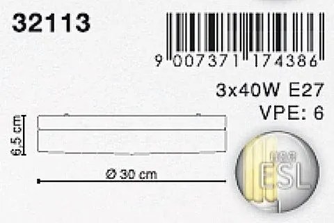 Plafoniera baie IP44 Vranos 32113 GL