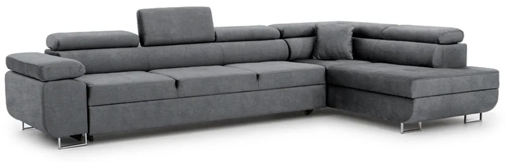 Colțar extensibil Annabelle Maxi dreapta - tapițerie Zetta 304 / picioare cromate