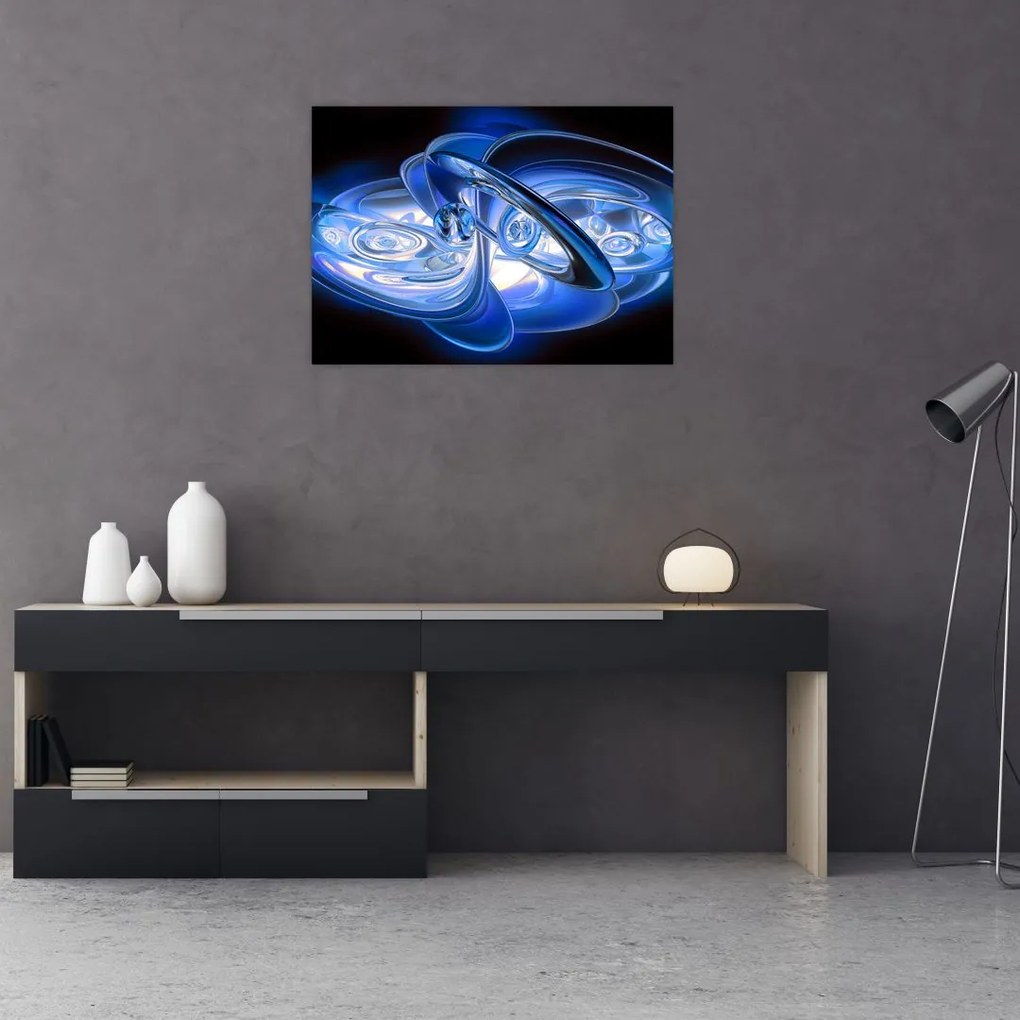 Tabloul abstract albastru (70x50 cm)