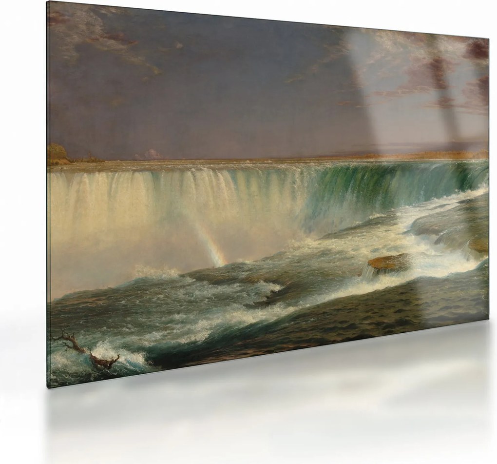 Tablou pe sticlă - Frederic Edwin Church, Niagara, reproducere (70x50 cm)