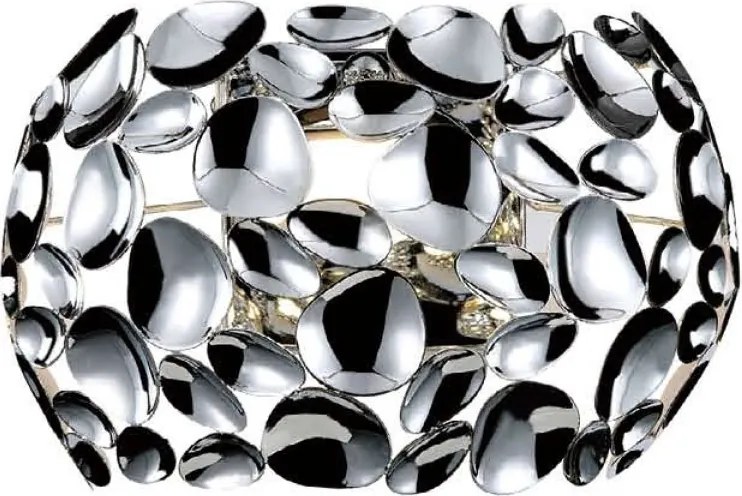 Aplica de perete moderna din metal cromat Carera