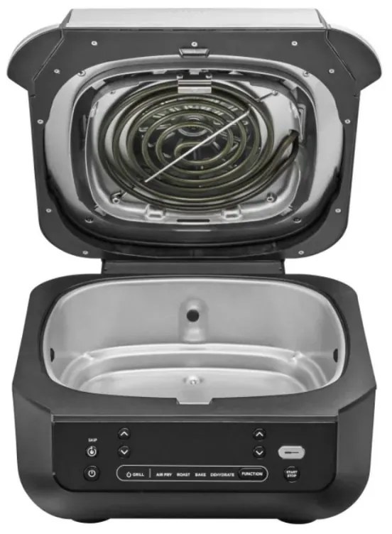 Friteuza cu aer cald si grill 5in1 Ninja Foodi Smart EG351EU, 1760W, 5.7 L, Pana la 4 portii, 5 moduri, Cyclonic Air, Smart Cook, Acoperire ceramica, Negru/Inox
