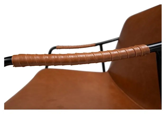 Scaun de dining din piele artificială DAN-FORM Denmark Boto, maro