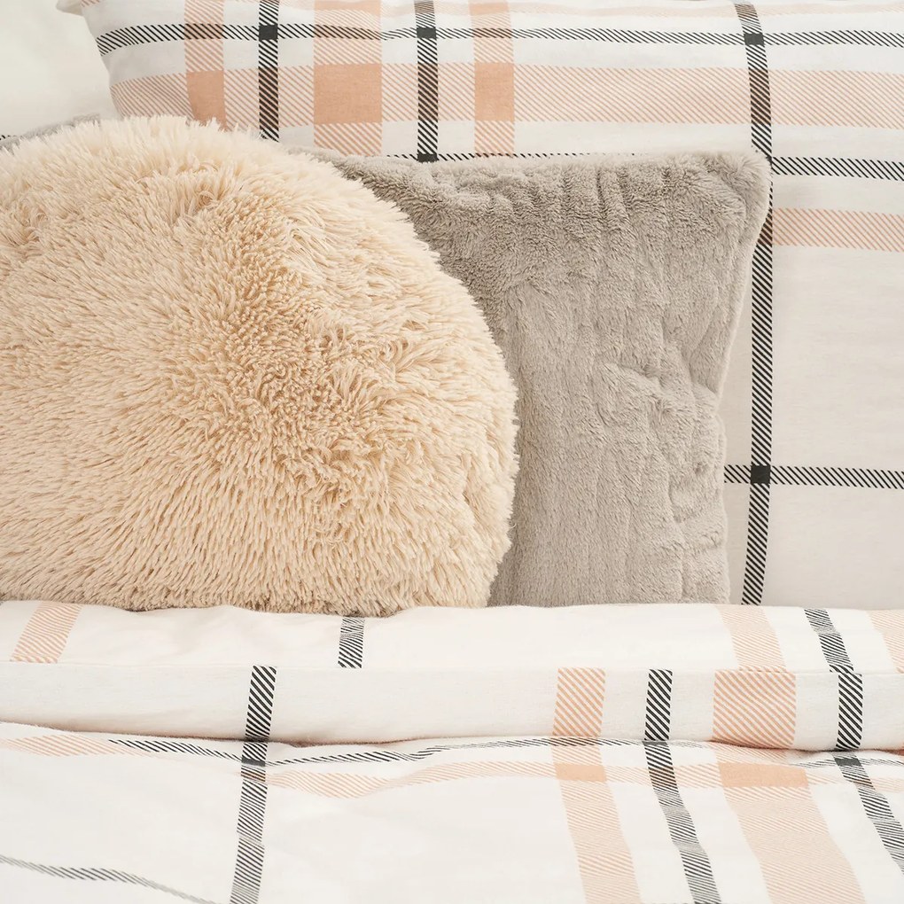 Lenjerie de pat din flanelă 4Home Elegant Plaid,140 x 200 cm, 70 x 90 cm, 140 x 200 cm, 70 x 90 cm