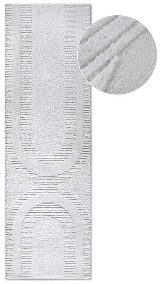 Covor tip traversă crem 80x240 cm Bartoux Cream White – Elle Decoration