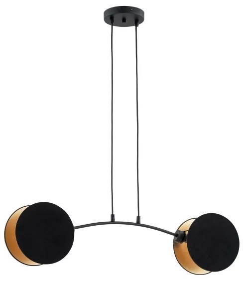 Lustră pe cablu MOTIF 2xE27/15W/230V negru