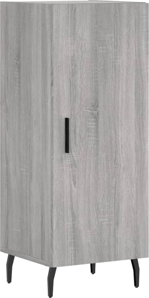 vidaXL Servantă, gri sonoma, 34,5x34x90 cm, lemn compozit