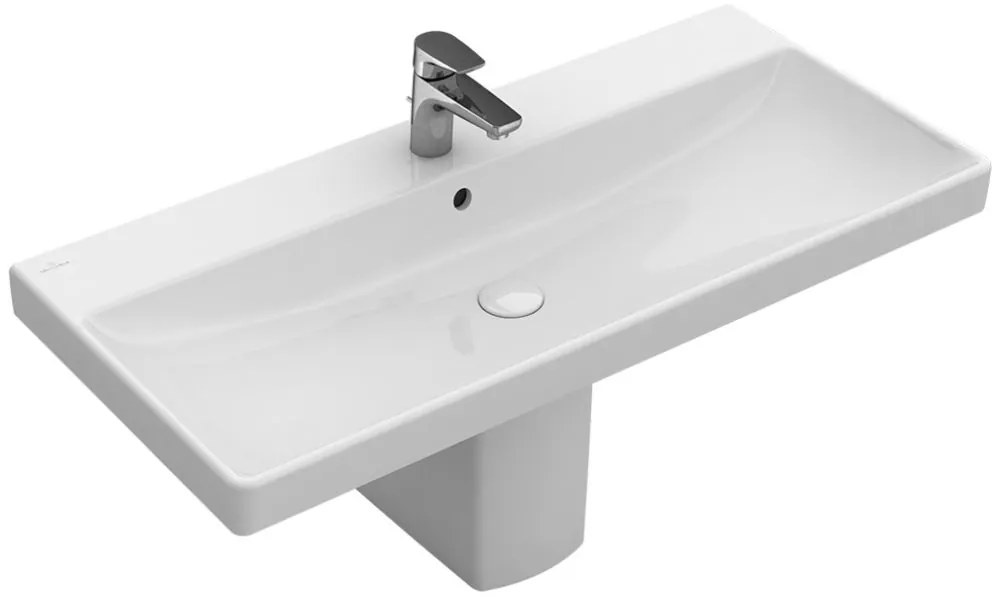 Villeroy &amp; Boch Avento lavoar 100x47 cm dreptunghiular clasică-mobilier alb 4156A501