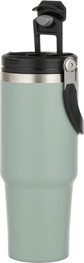 Sticlă verde salvie de călătorie din oțel inoxidabil 1 l Eco – Ladelle